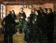 Anna Ancher en begravelse Spain oil painting artist